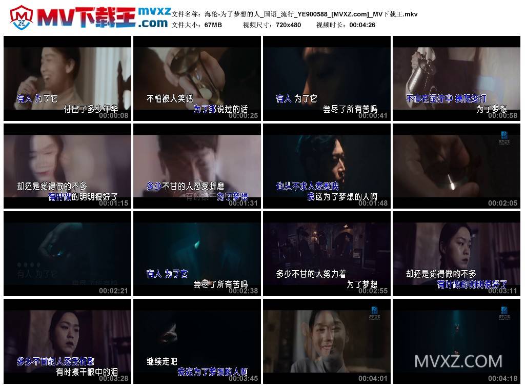 海伦-为了梦想的人_国语_流行_YE900588